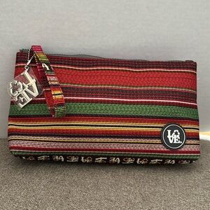 Lovebags brand cosmetics bag. New. Colorful. Nylon material. Zipper closure.